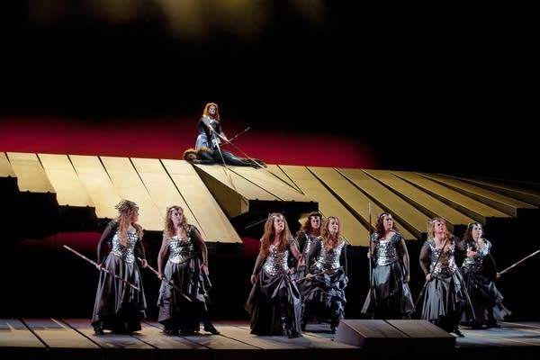 A scene from Act 3 of Wagner's Die Walkure