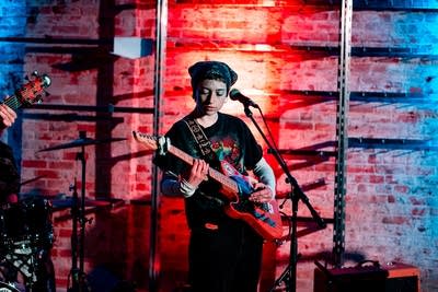 band performing on stage