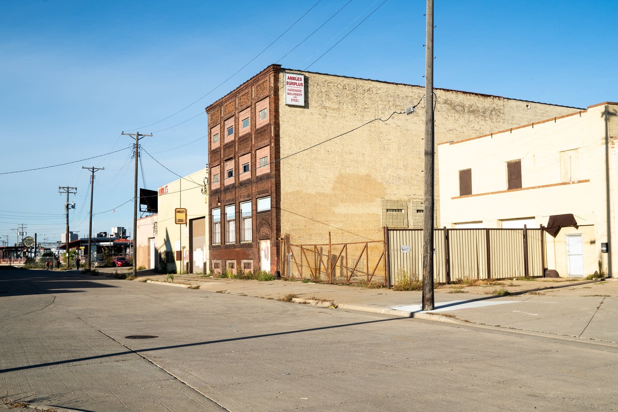 Buildings sit on a property owned by the Red Lake Band of Chippewa.