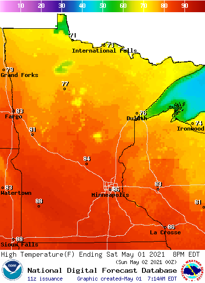 A summery first day of May