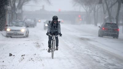 Snowy commute