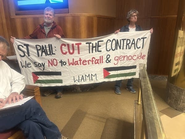 ‘Don’t be complicit’: Protests over Israel’s war in Gaza disrupt Minnesota agencies