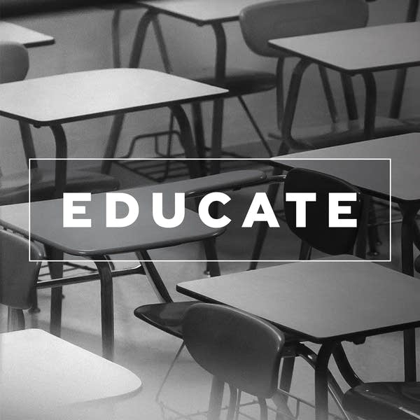 Educate podcast tile without APM Reports wordmark