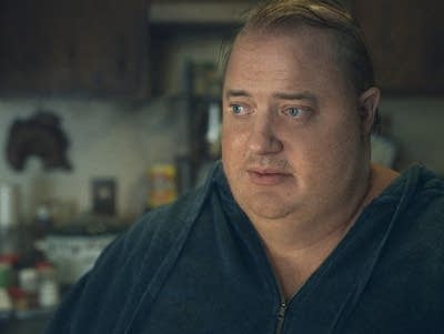 portrait of a man from movie The Whale