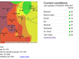 Aqi Of Current Location Worst Air Quality On Record Thursday In Minnesota | Mpr News