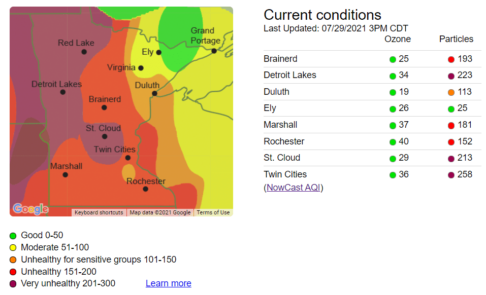 Worst Air Quality On Record Thursday In Minnesota Mpr News 2276