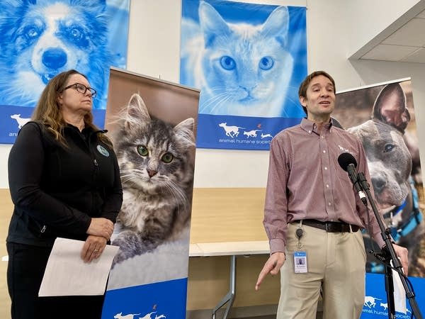 A press conference