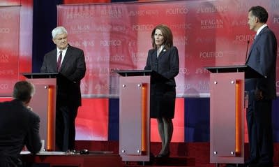 Newt Gingrich, Michele Bachmann, Mitt Romney