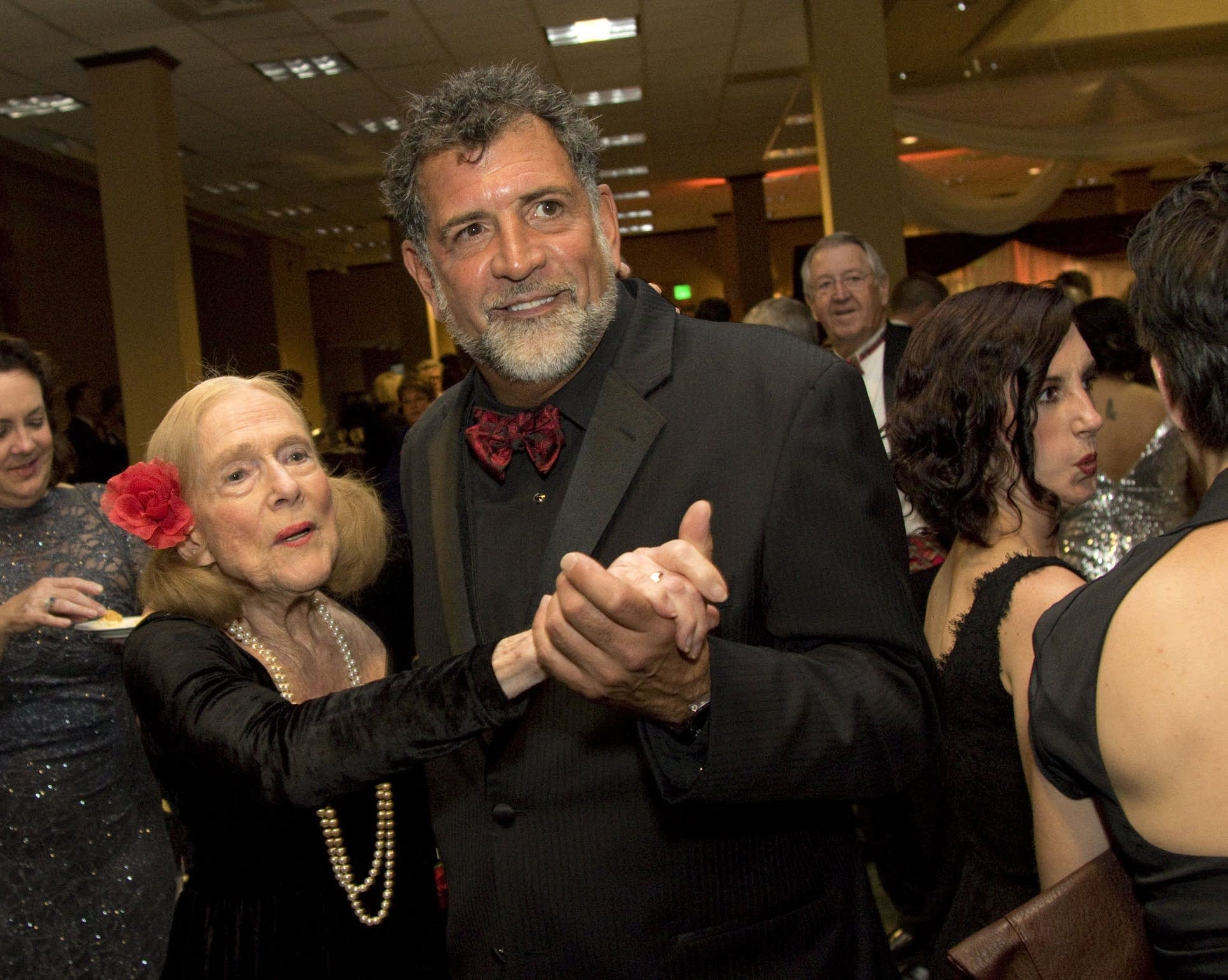 Gregory Stavrou danced with long-time theater patron Jean Dain Waters.