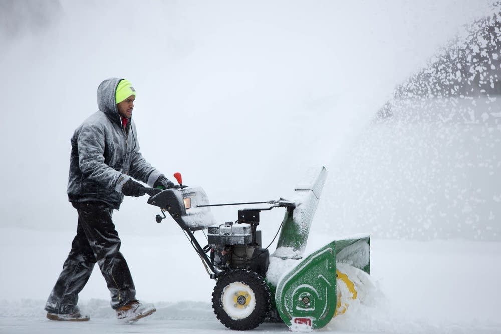 Snow blowing