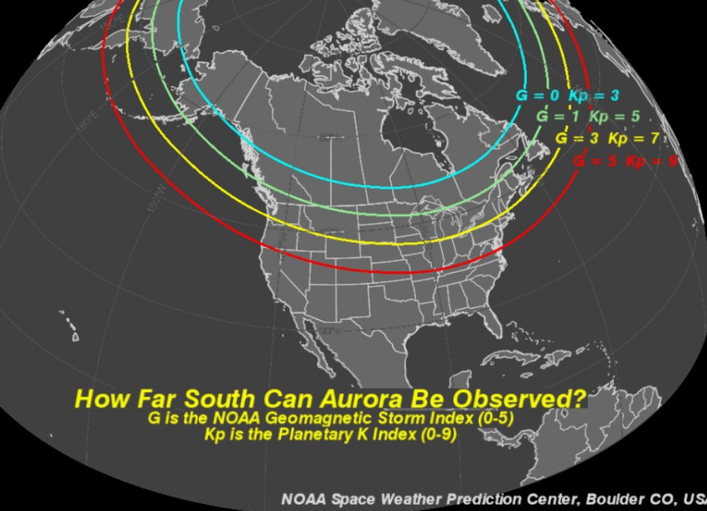 Geomagnetic storm coverage