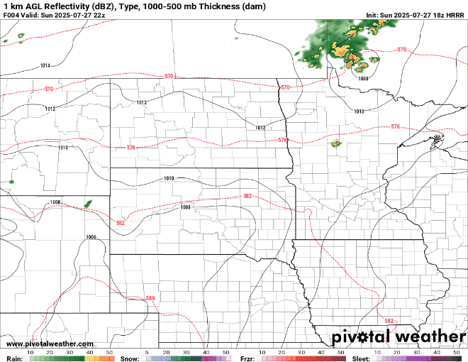 Storm track through Monday night