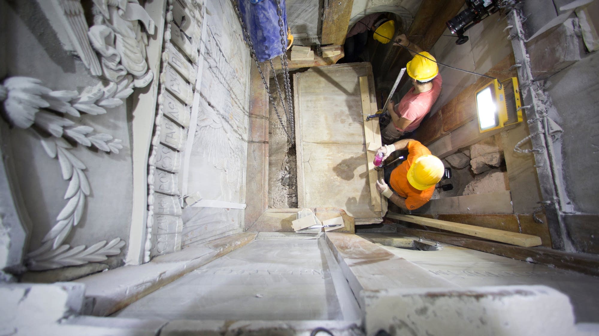 Experts uncover hidden layers of Jesus' tomb site MPR News(04)