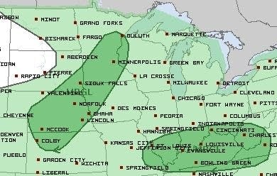 Severe weather risk for Wednesday