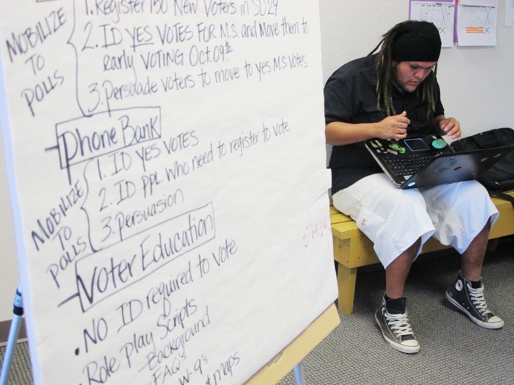 Native American Voters Alliance volunteer