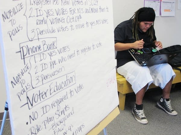 Native American Voters Alliance volunteer