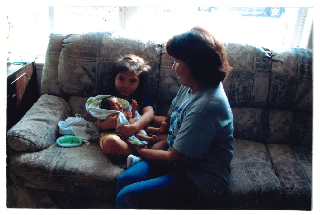 Clarisse introduces Ty to his new baby brother.