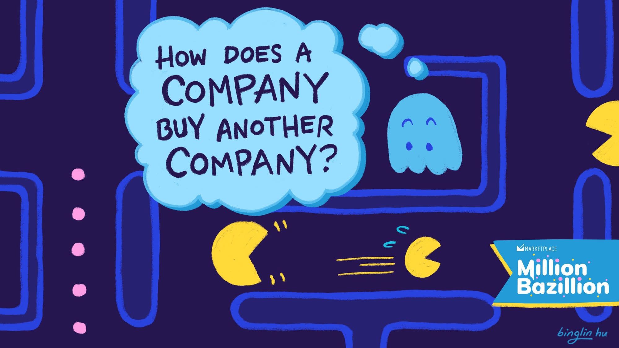 How does a company buy another company?