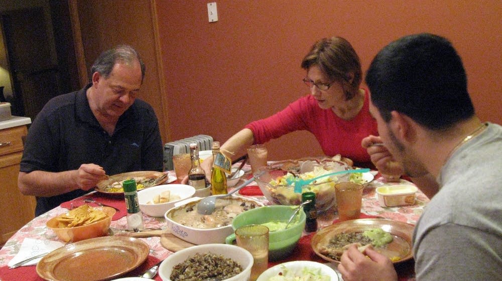 Mark Cangemi, at left