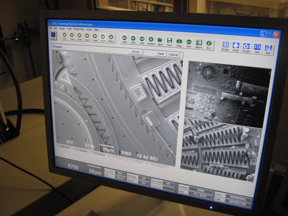MEMS device magnified
