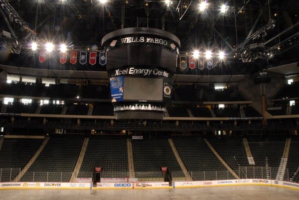 Xcel Energy Center Scoreboard