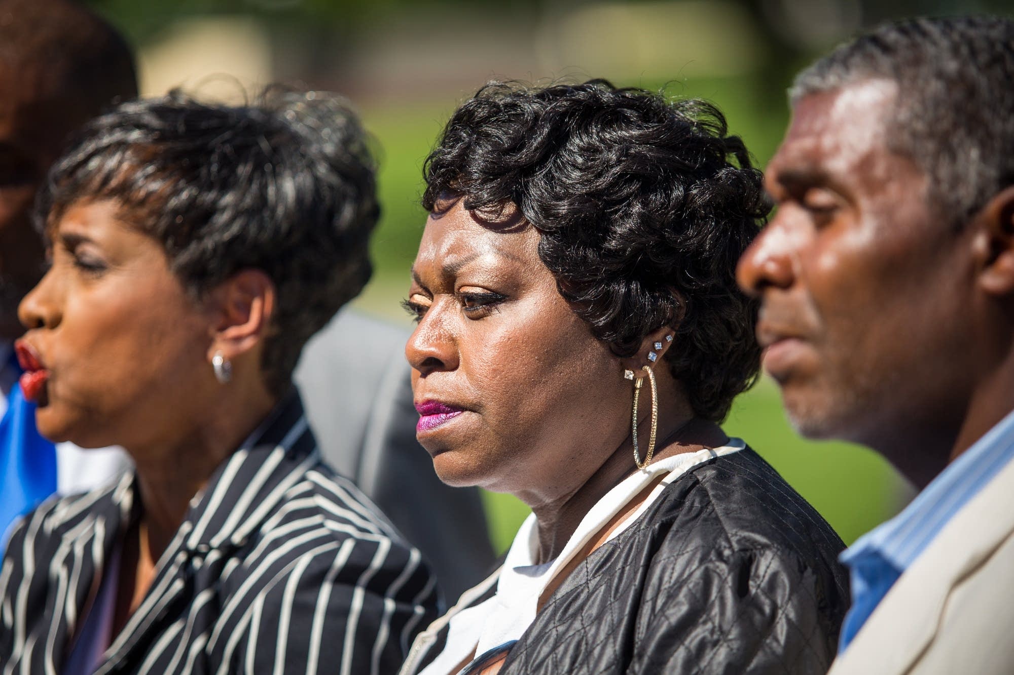 Valerie Castile at a press conference on Tuesday.