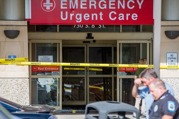 Minneapolis police investigate shots fired.