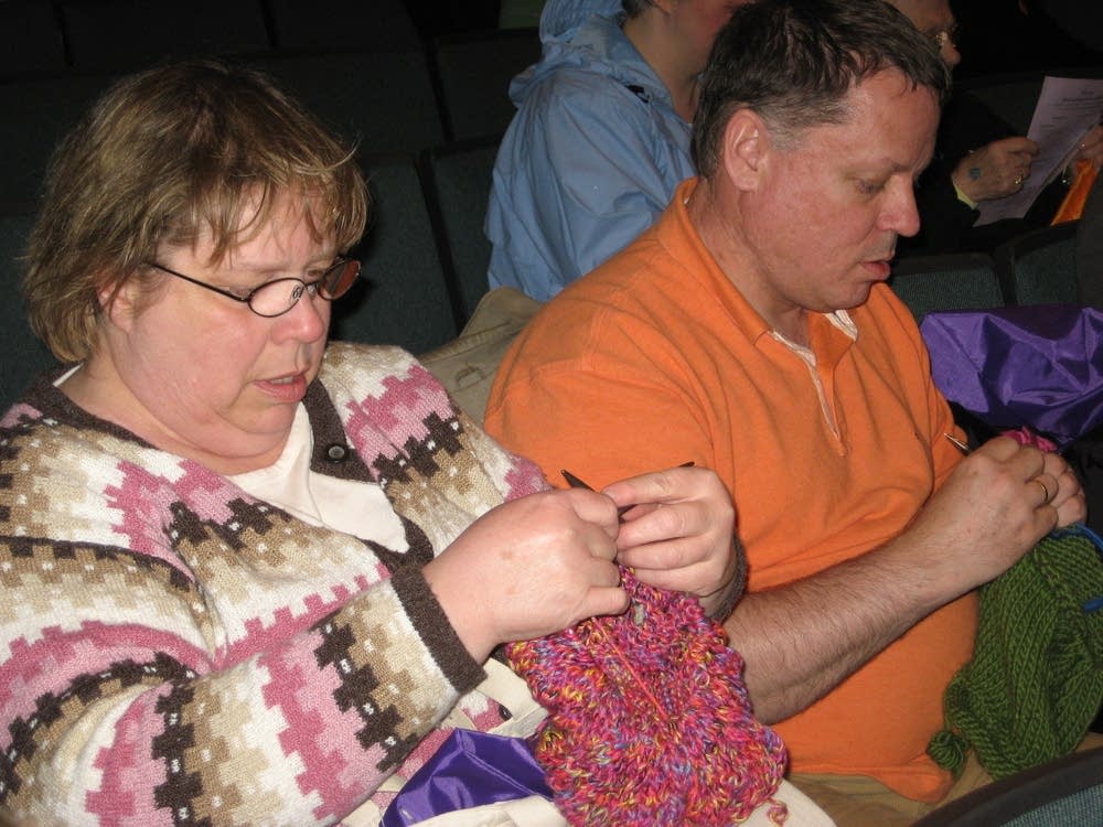 Two knitters