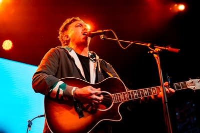 Rise Against performing on stage