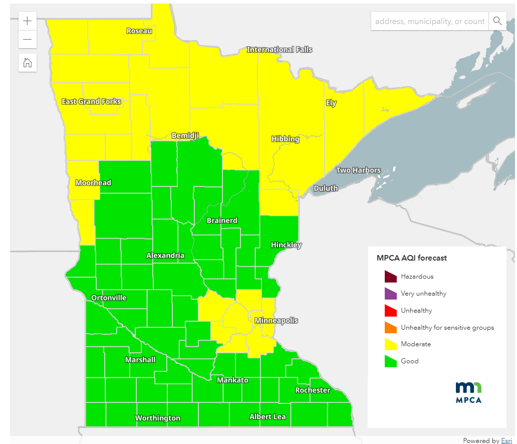 Air quality forecast