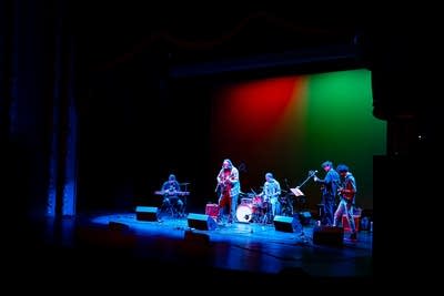 band performing on stage