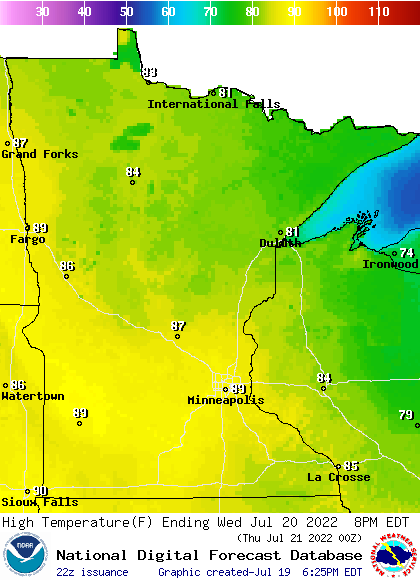 Not as hot Wednesday; continued dry