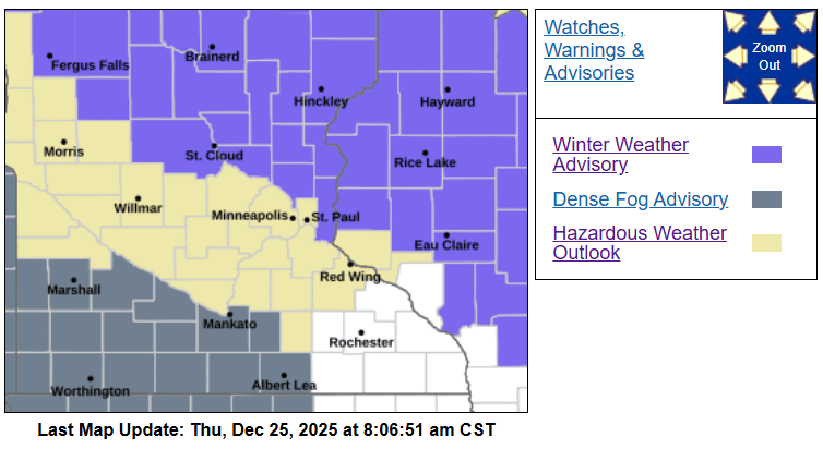 Dense fog advisory