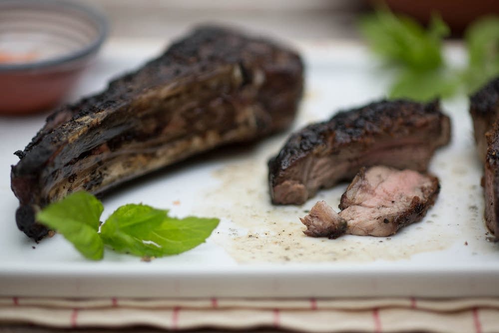 Grilled goat