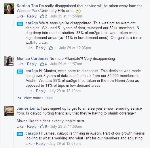 Does Car2Go have a city-wide obligation?