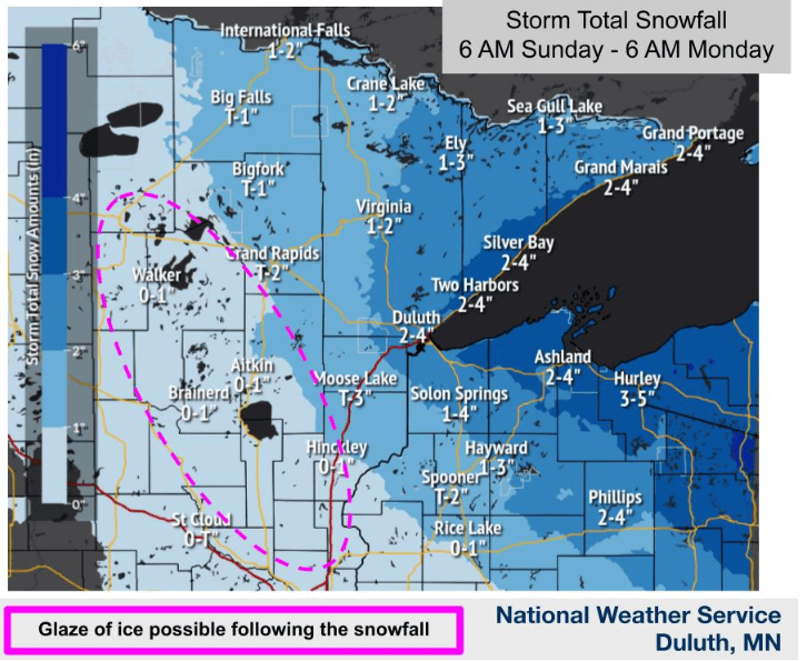 Snowfall potential