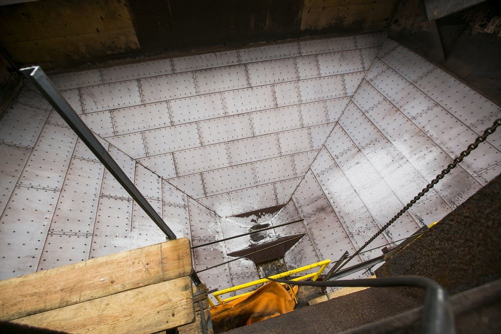 A look inside the taconite hold