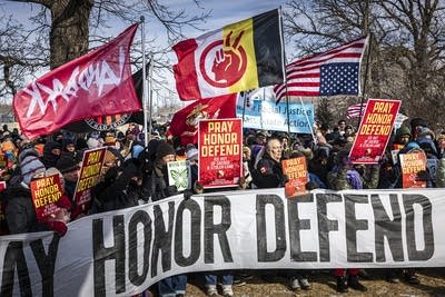 Indigenous leaders hold memorial for Good, ICE gets 'eviction notice'