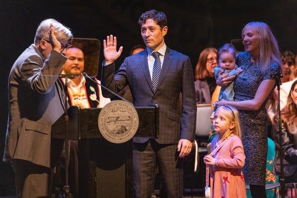 The mayor is sworn in