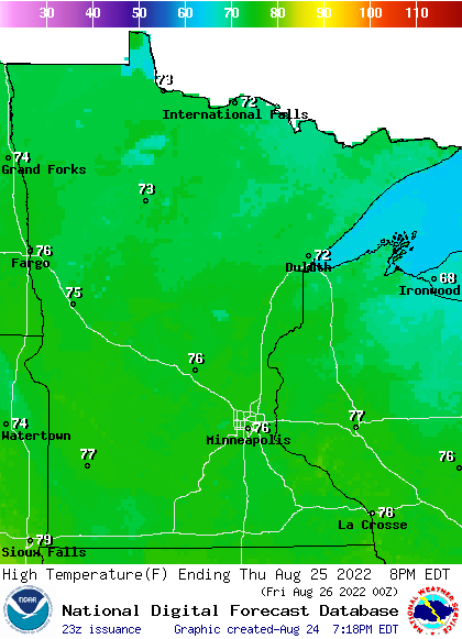 Cooler Thursday; storms possible this weekend