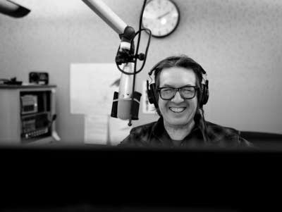 The Current host Bill DeVille in the studio.