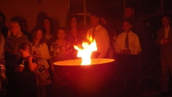 Jesus seen in Fargo flame