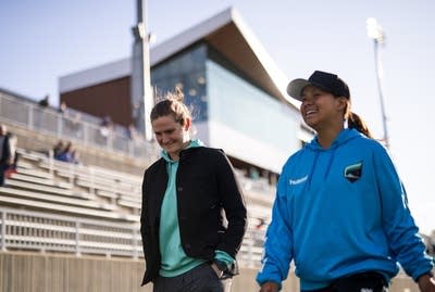 coaches smiling