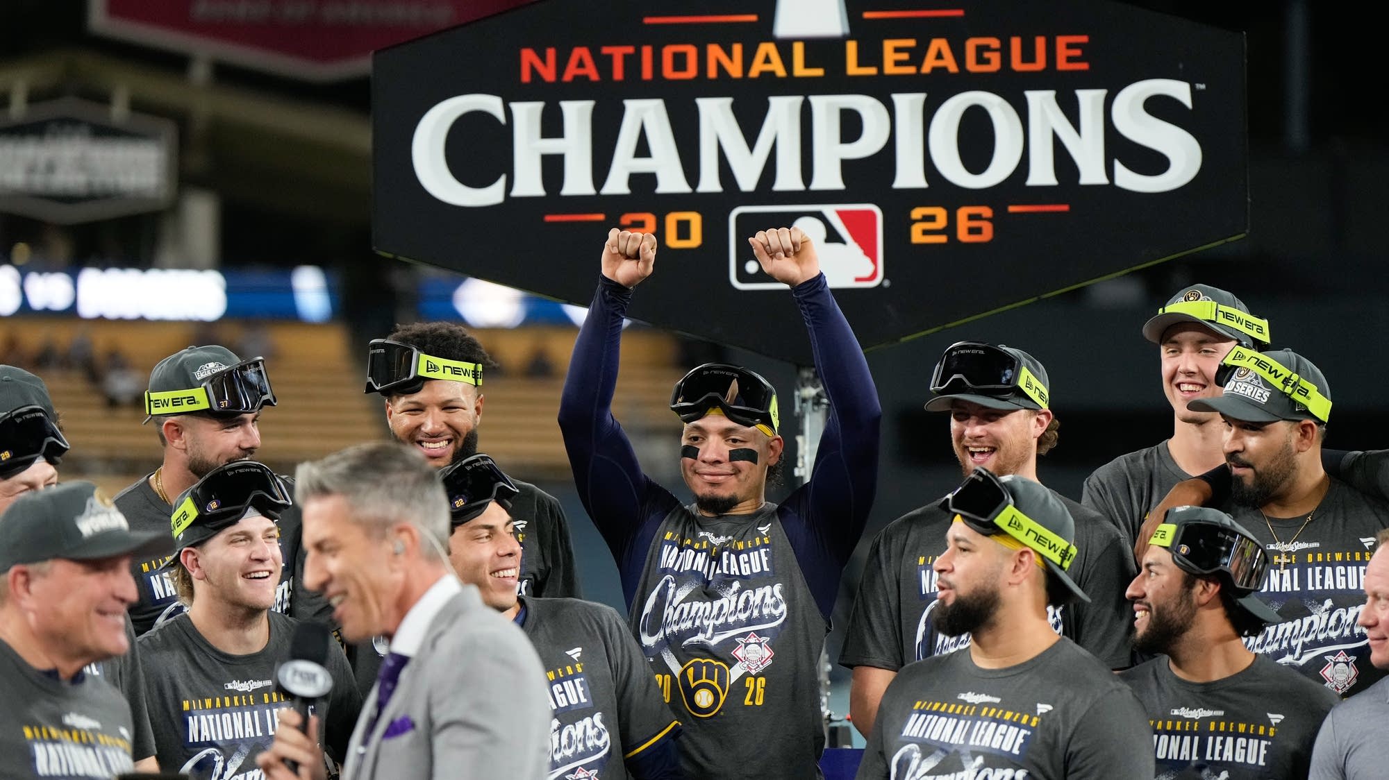 Brewers sweep the Dodgers in the NLCS to reach the World Series for the first time since 1982