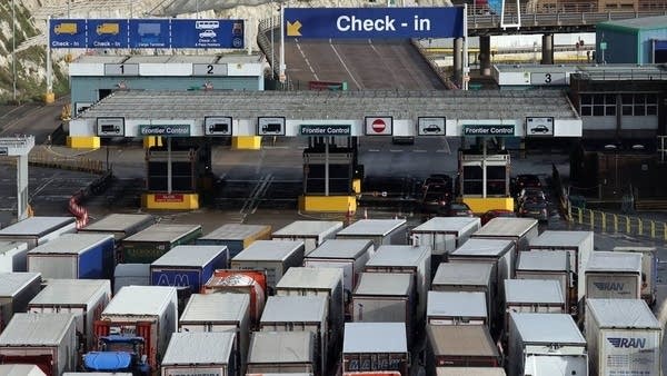 Dover port in England.