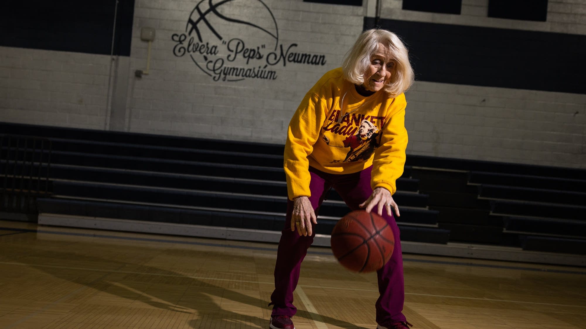 The ‘blanket lady’ is a Minnesota basketball icon