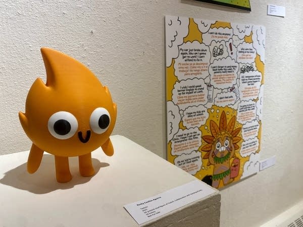 campfire flame art exhibit 