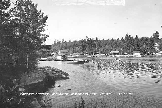 Gappa's Landing at Lake Kabetogama, circa 1950.