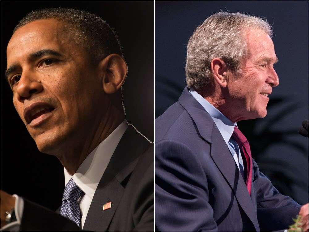 Obama, Bush