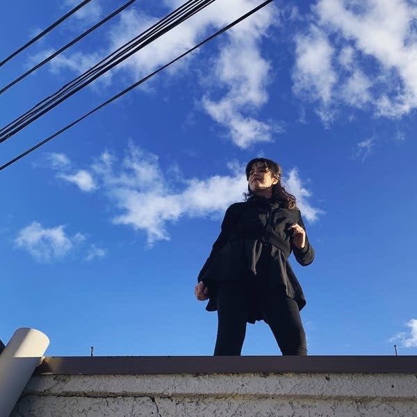 Monica LaPlante on the rooftop.